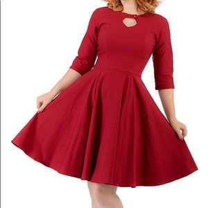 Rock Steady Keyhole Swing Dress